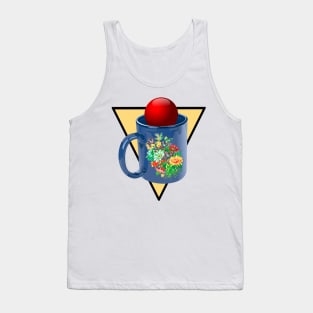 Flower mug and yellow triangle Tank Top